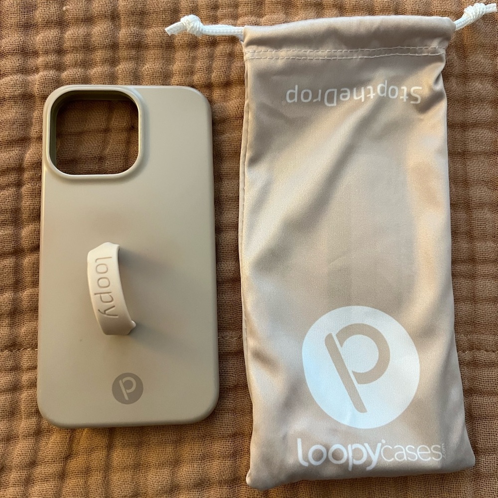 Loopy Case Tan Phone Case with Loop Strap
